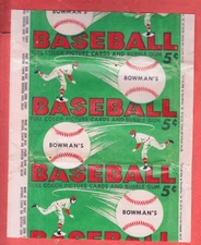 1954   BOWMAN   BASEBALL   5c   UNDATED   WAX   WRAPPER   EM