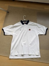 Vintage Nike Auburn Tigers Polo Shirt Mens Size Large 90s White Blue