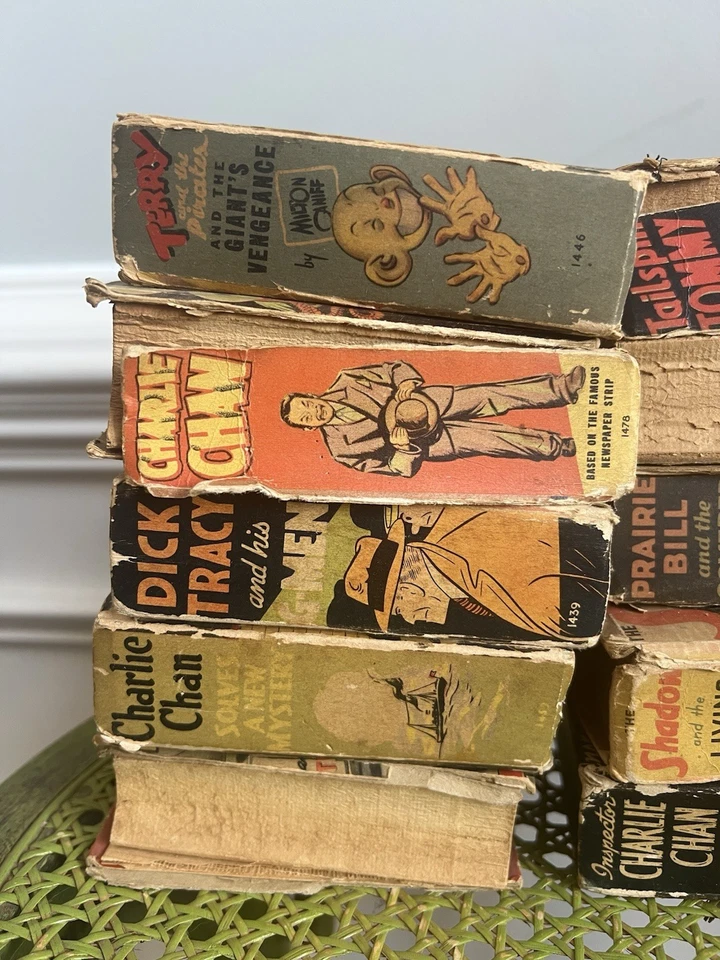 Lot Vintage Big Little Books 1930s–40s Dick Tracy Shadow Tailspin Tommy - Image 2 of 4