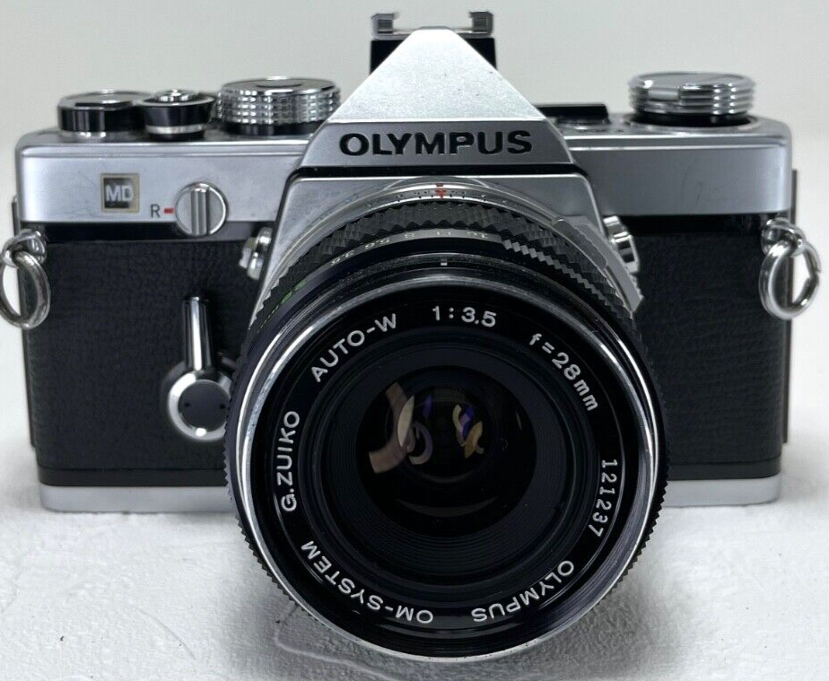 Exc+4] Olympus OM-1 SLR Silver G.Zuiko Auto-W 28mm F3.5 From