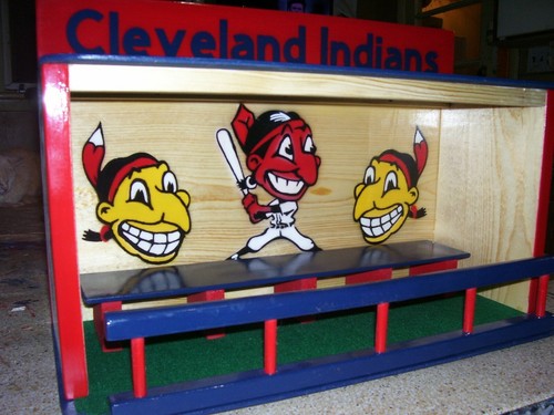 Cleveland Indians Bobble heads display case 1950 logos shipped dis-assembled - Picture 9 of 12