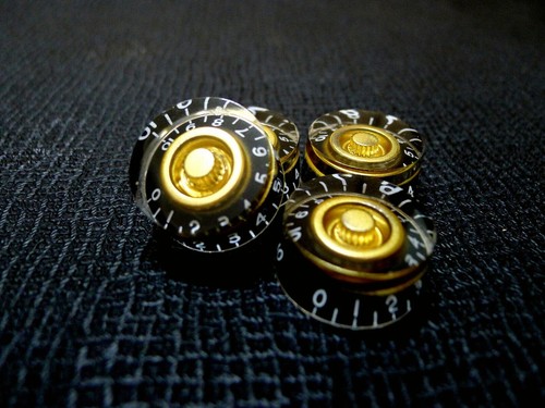 4PCS Gold Customized - South Korean manufacturing On Guitar Speed Knobs - Picture 3 of 3
