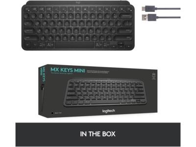 Logitech MX Keys Mini 920-010475 Black Wireless Keyboard | eBay