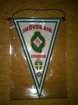 Ancien Fanion Skovde AIK - Suède - Vintage