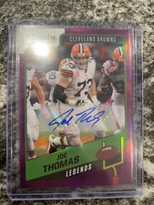 Joe Thomas 2021 Panini Classics Legends Purple Chrome Auto /5