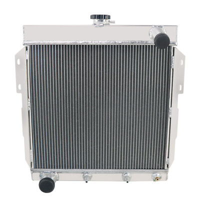 2 Row Aluminum Radiator For 1955-1957 1956 Ford Thunderbird Y-Block V8 4.8L 5.1L