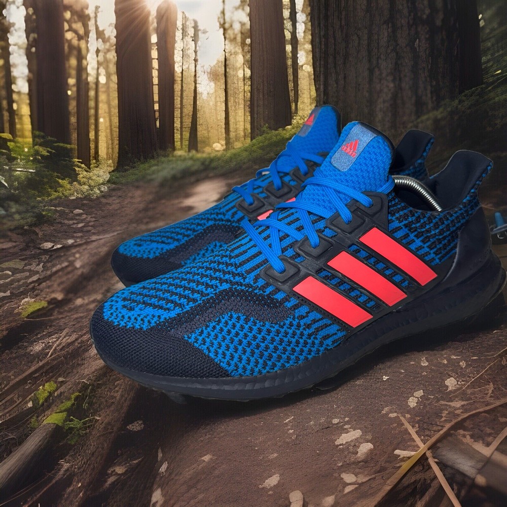 Size 11.5- adidas UltraBoost 5.0 DNA - Black Legend Ink /Turbo Blue Rush