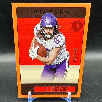 TJ Hockenson ORANGE Parallel /199 2023 Panini Legacy Minnesota Vikings #66