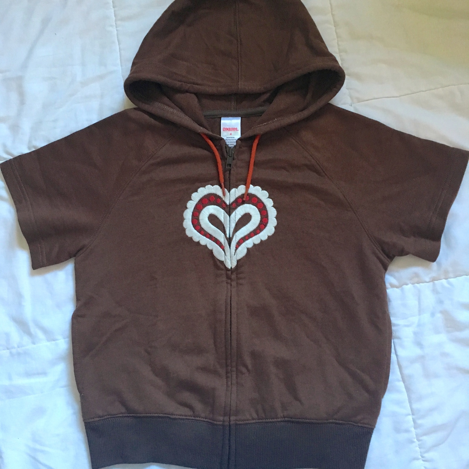 Chouchou Gymboree Alpine Sweetie - Rouge, Motif Cœur Et Tasse De Cacao - Neuf