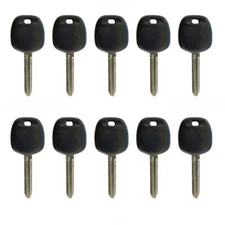 10 Uncut Blank Transponder Key Replacement for Subaru 4D60 80 Bit G Chip B110