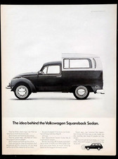 Volkswagen Squareback Sedan Original 1971 Vintage Print Ad