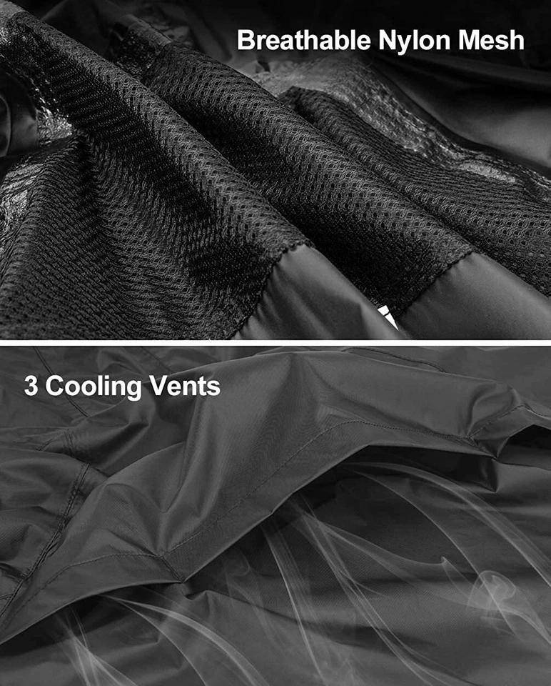 ROCKBROS Men's Waterproof Cycling Jacket Windproof Raincoat for Bike Running - Image 4 of 4