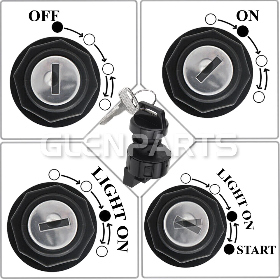 Interruptor de llave de encendido de 6 pines para Polaris RZR XP4 Turbo XP1000 RS1 PS MD 2017-2022 Foto 3 de 4