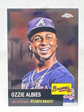 Ozzie Albies 2022 Topps Chrome Platinum #223 + Topps Generation Now Insert Lot