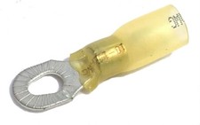 MVP 10 Yellow 10-12 AWG Heat Shrink Multi Stud Ring Terminals 6 8 10