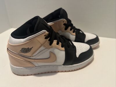 Air Jordan 1 Mid GS Crimson Tint (554725 133) Size 6.5Y - Women's