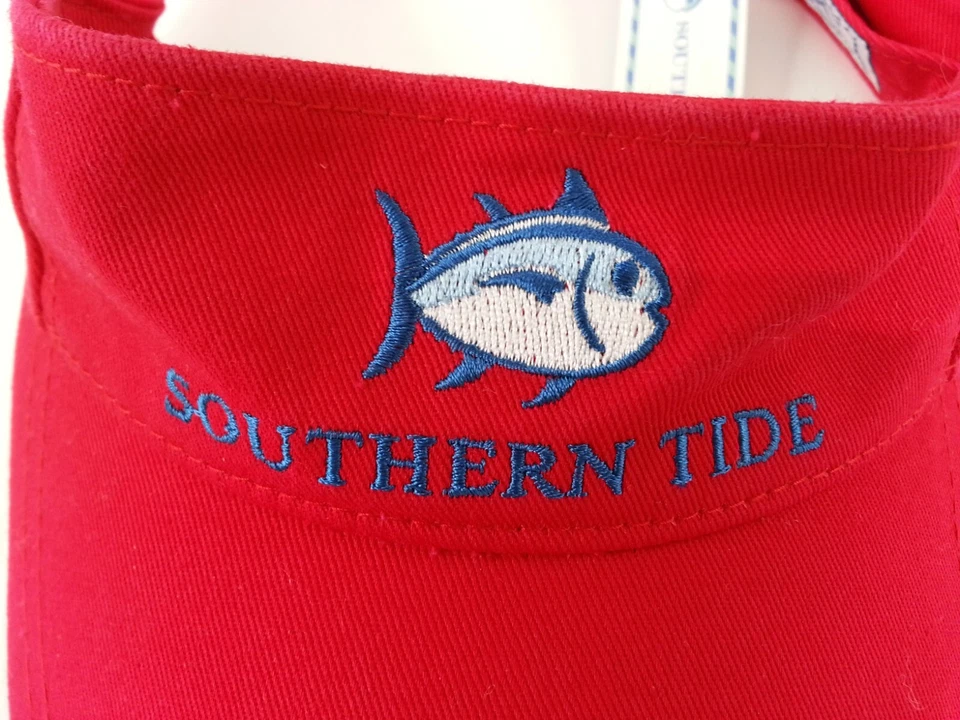 Viseira solar chapéu vermelho atum peixe maré sul nova com etiquetas - Imagem 2 de 4