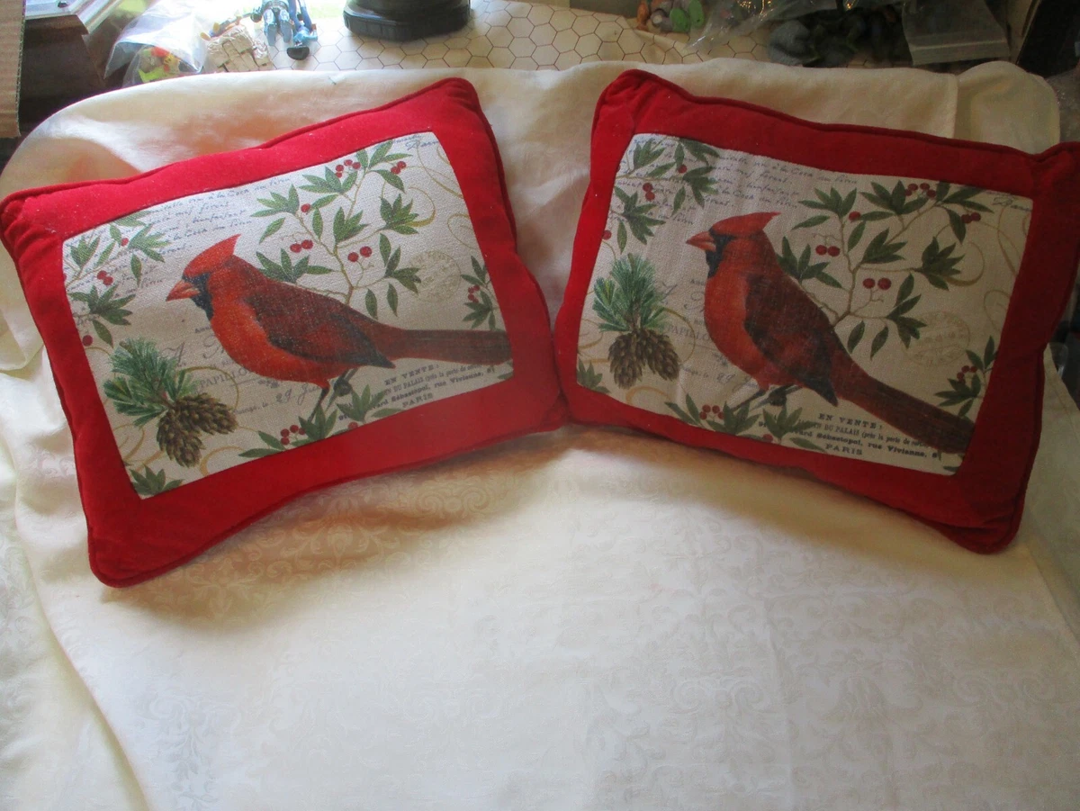 Red cardinal pillows new arrivals