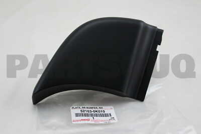 ③パバキング 521630K010 Genuine Toyota PLATE, REAR BUMPER, RH 52163-0K010 | eBay