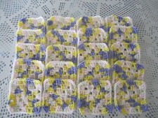     20-4" GRANNY SQUARES BLOCKS 4 AFGHAN, AFGHANS SHADED NEW 