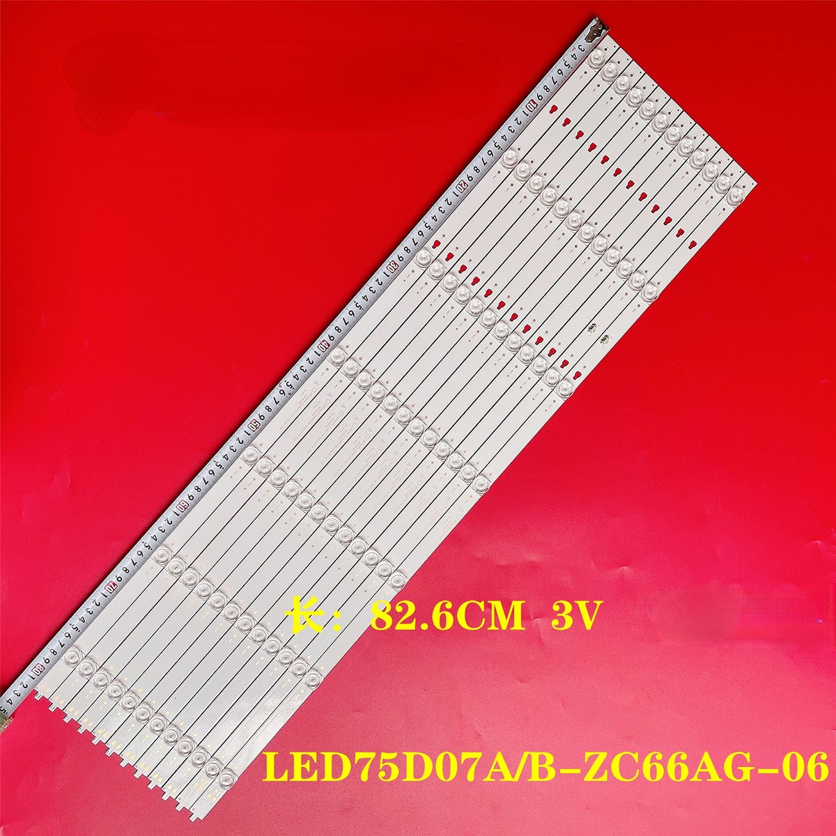 Strisce Retroilluminazione LED Per TV LED75D07A-ZC66AG - Compatibili Haier, Eko, ELEMENT, ONN - Foto 2