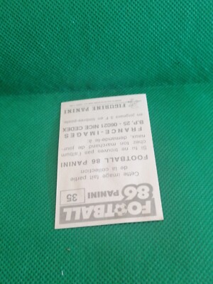 N°33 PANINI FOOTBALL 86 sporting Bastia