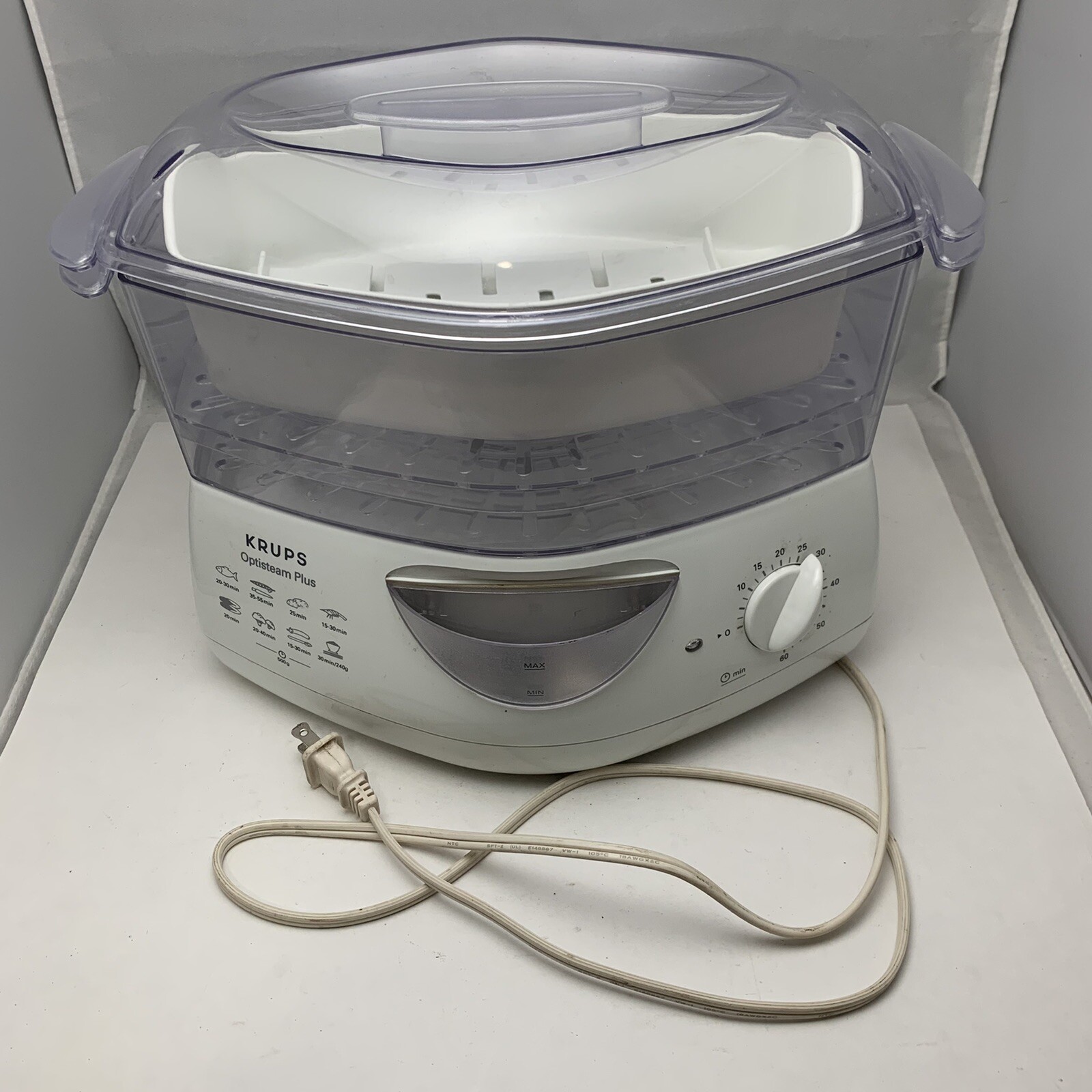 KRUPS Optisteam Plus 2 Tier 5.75 Qt Food Steamer Rice Cooker