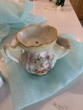 Old Foley James Kent Shaving Moustache Men's Floral Cup STAFFORDSHIRE ENGLAND