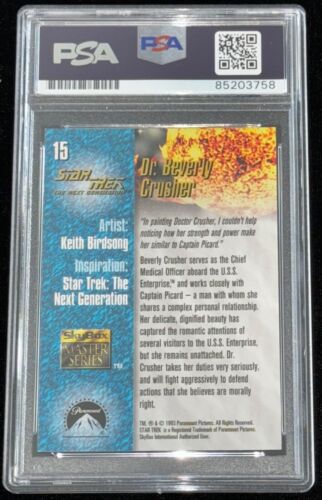 Gates McFadden "Dr Crusher" 1993 Skybox STAR TREK Signed Auto Rookie Card PSA RC - Picture 3 of 3