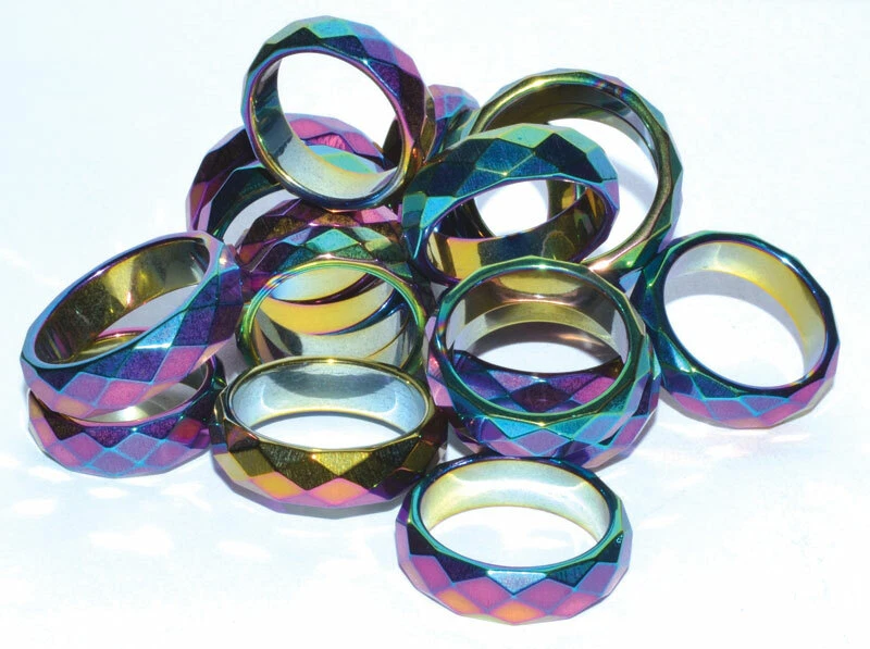 Rainbow 2024 hematite ring