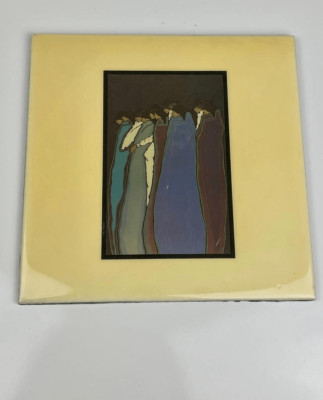 Southwest Native American Tile A.R.T. Co. Danzantes Amado Pena 11 7/8  X 11 7/8 