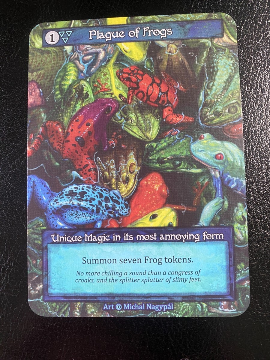 Sorcery Contested Realm TCG ALPHA Plague Of Frogs UNIQUE non foil