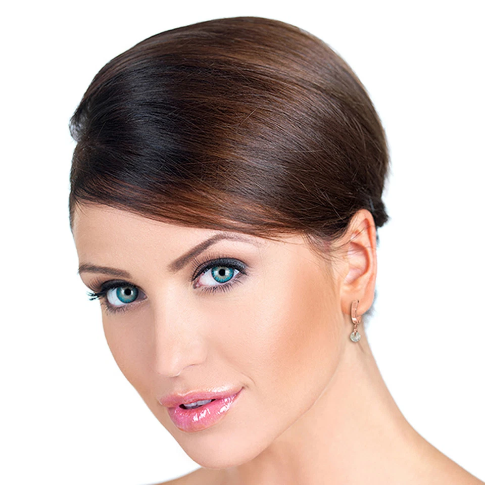 1.3 Carat 14K Solid Rose Gold Hoop Earrings Natural Aquamarine - Image 2 of 4