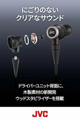 JVC CLASS-S Wood HA-FW01 In-Ear Headphones Hi-Res canal source