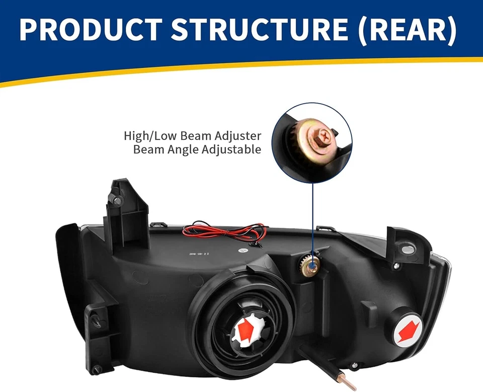 LED DRL 车头灯 + 转角信号灯适用于 1994 - 2001 道奇 Ram 1500 2500 3500 — 第 3/4 张图片