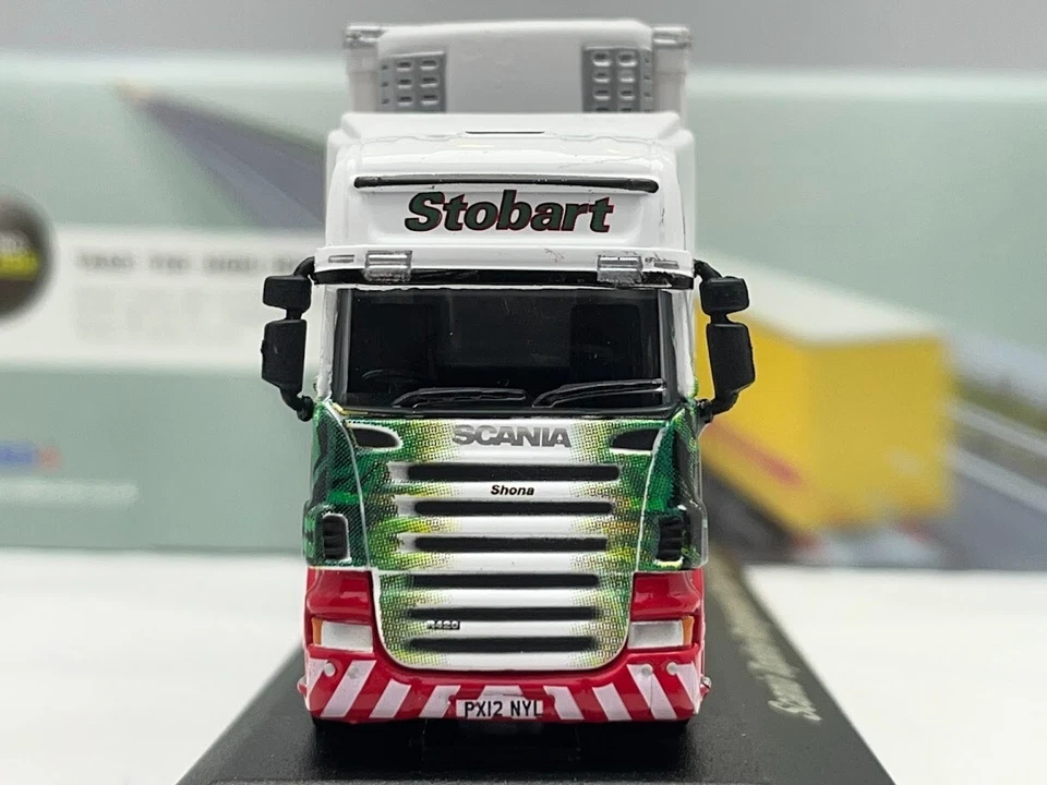 Eddie Stobart Scania R420 Topline Shona Camion Refrigerato 1/76 Oxford Diecast - Immagine 2 di 4
