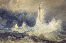 Bell Rock Lighthouse – J.M.W Turner Date Created: 1819 - - - Premium REPRINT
