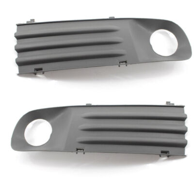 Pair Front Fog Light Grille W/Hole For VW TRANSPORTER T5 03-09 Quality
