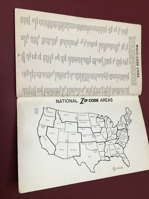 Vintage 1966 NATIONAL ZIP CODE DIRECTORY BOOKLET | eBay