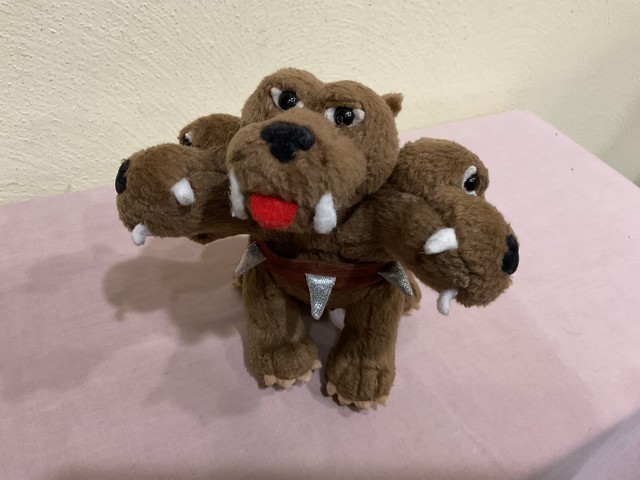 3 headed dog plush