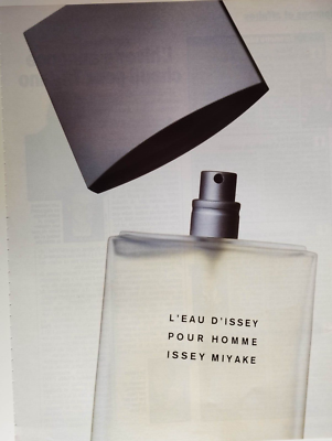 ISSEY Miyake Vintage Print Ad !! L'eau D'issey perfume