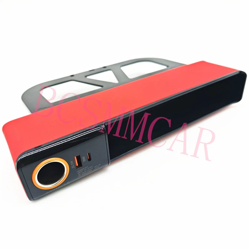 Caja de almacenamiento organizadora recargable cargador USB accesorios para automóvil Foto 4 de 4