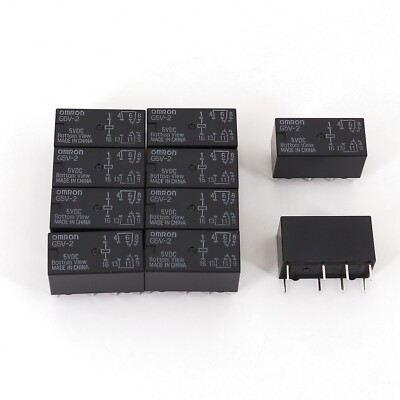 10Pcs Omron G5V-2 DC5V DPDT 8Pin PCB Mount Low-cost Signal Relay 