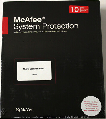 McAfee System Protection Desktop Firewall 8.0 - 10 User - Windows - Multilingual