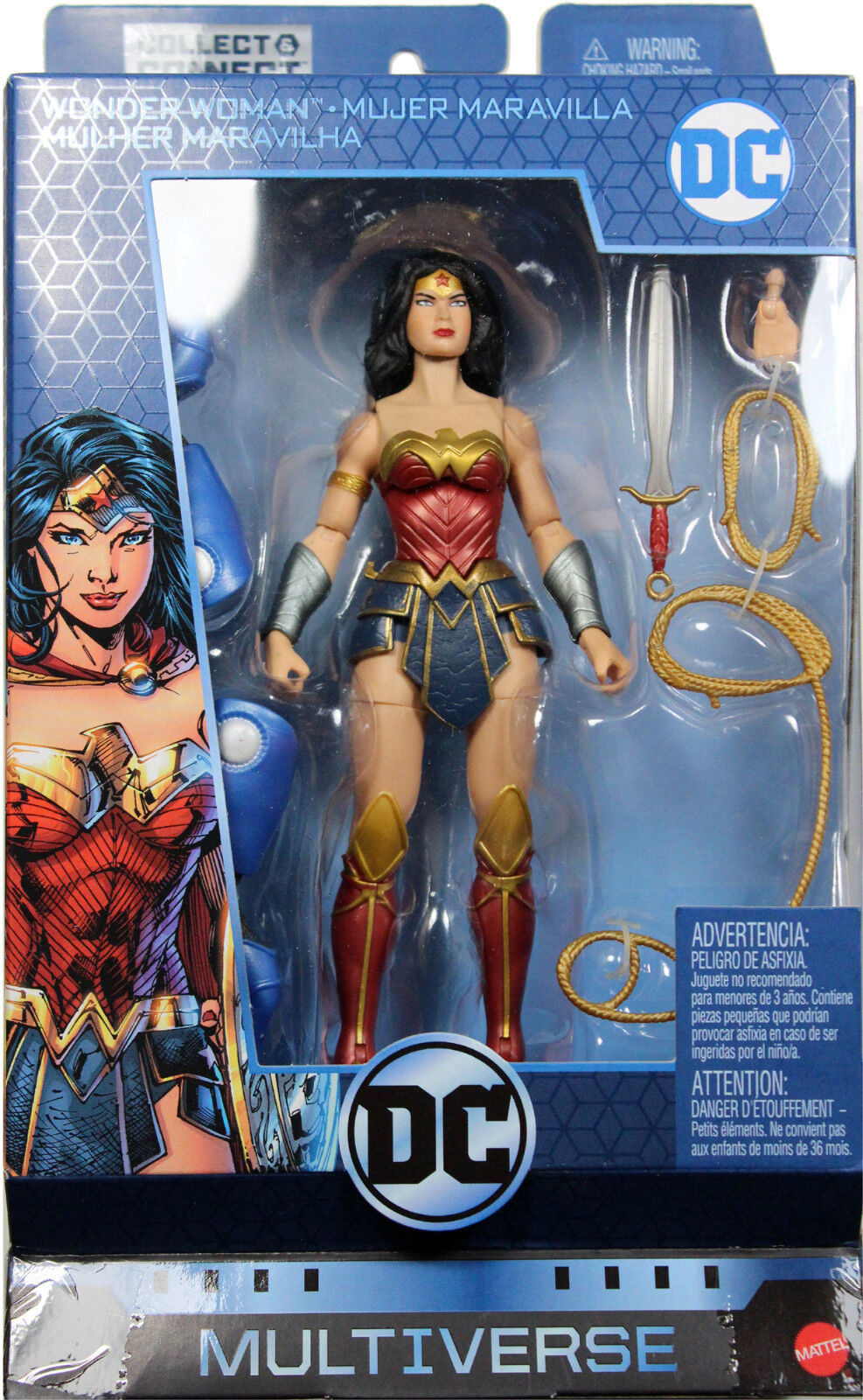 DC Comics 12-Inch Wonder Woman Action Figure, Kids Toys for Boys and Girls