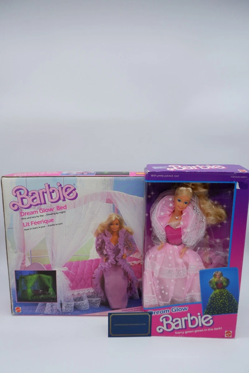 Barbie 1985, Dream Glow et Lit Fabriqué en Taiwan et France ( NRFB