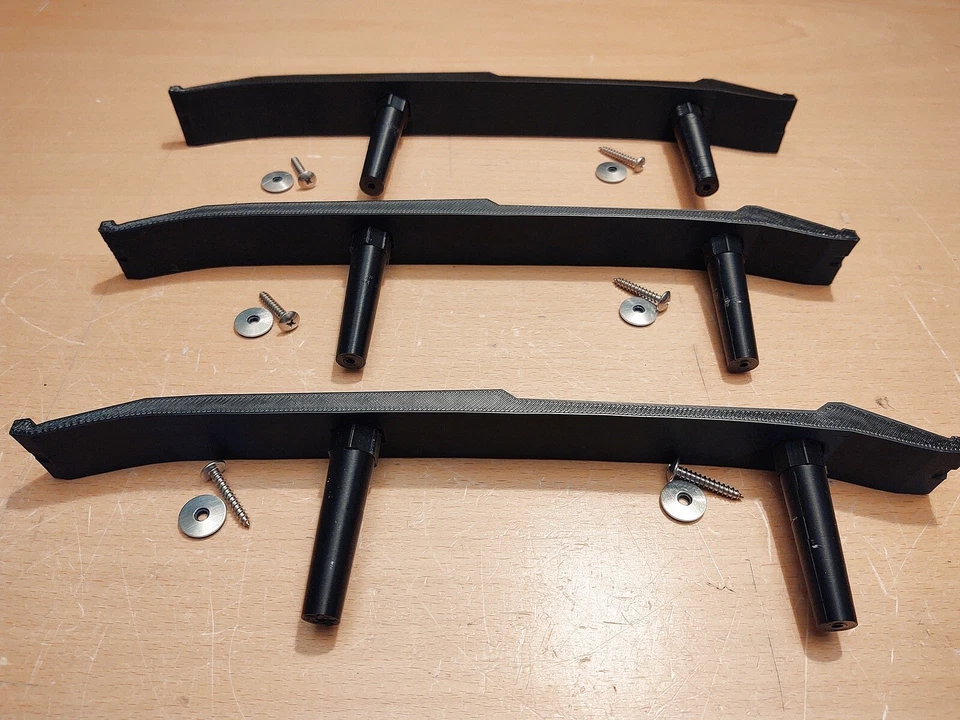 Juego de soportes 87-96 para panel de moldura de puerta trasera Ford F150 F250 F350 Foto 4 de 4