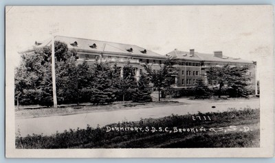 c1910's Dormitory S D S C Brookings South Dakota SD RPPC Photo Vintage Postcard