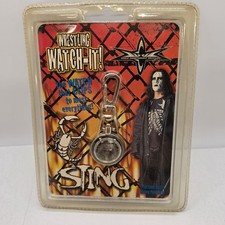 Lot of 2 WCW Sting Mini Clip on Watch Vintage 1999 Watch It! Wrestling WATCH-IT!