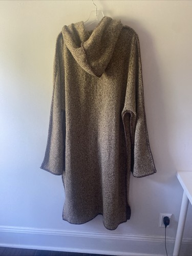 Vintage Lauren Ralph Sport Womens Wool/Cashmere Hooded Toggle Jacket Duster Sz L - Picture 10 of 13